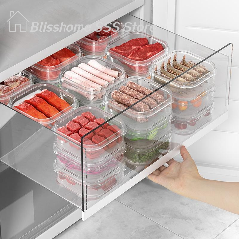 Commercial Kitchen Organization - 【S】5/10PCS Freeze Meat Preservation Box Refrigerator