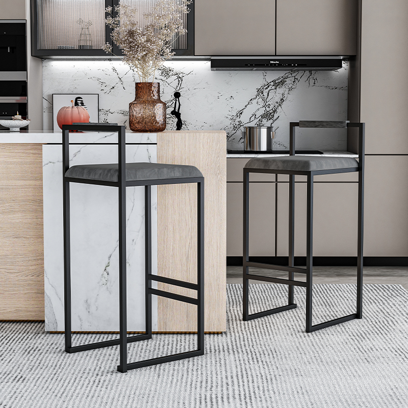 Nordic Velvet Black Bar Chairs - Commercial Kitchen Counter avaliação e preço