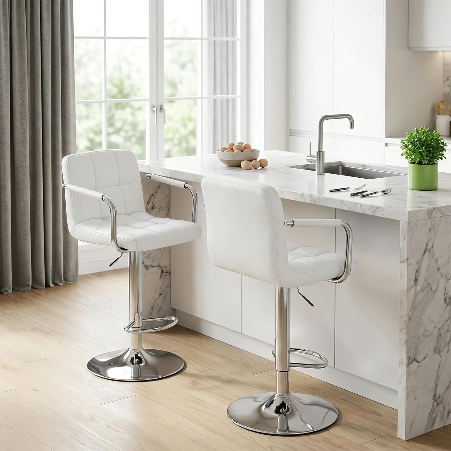 Bar Stools Set of 4, Adjustabl - Commercial Kitchen Counter avaliação e preço