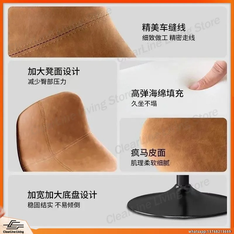 Adjustable Swivel Bar Stool wi - Commercial Kitchen Counter avaliação e preço