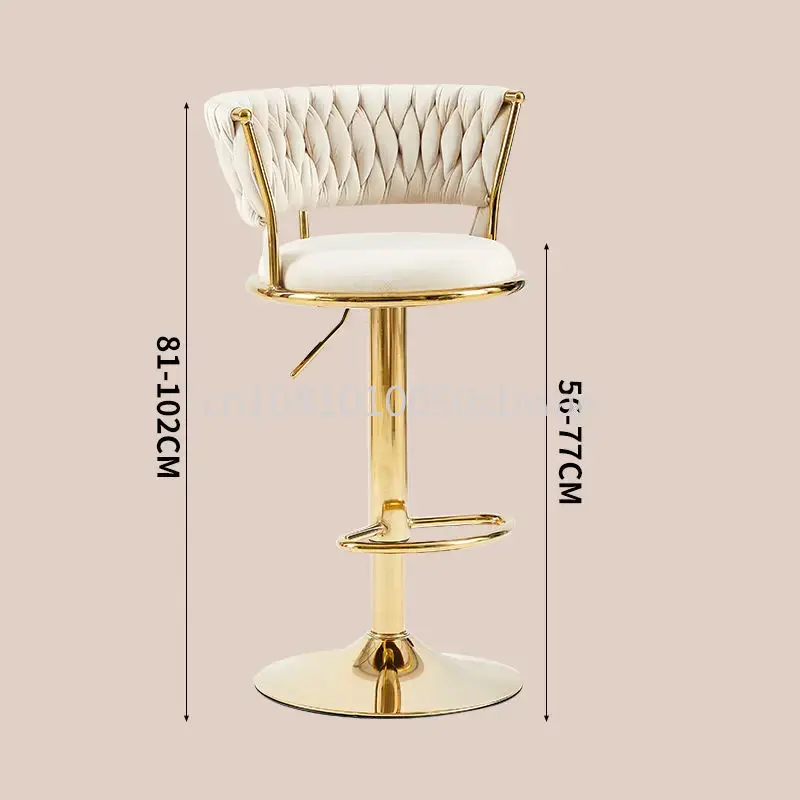 Modern Velvet Bar Stools Swive - Commercial Kitchen Counter avaliação e preço