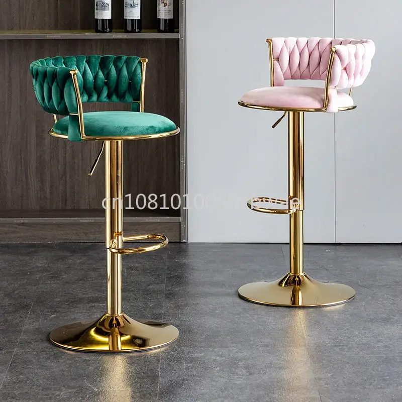 Modern Velvet Bar Stools Swive - Commercial Kitchen Counter avaliação e preço