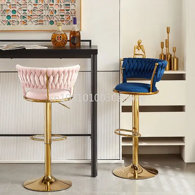 Modern Velvet Bar Stools Swive - Commercial Kitchen Counter avaliação e preço