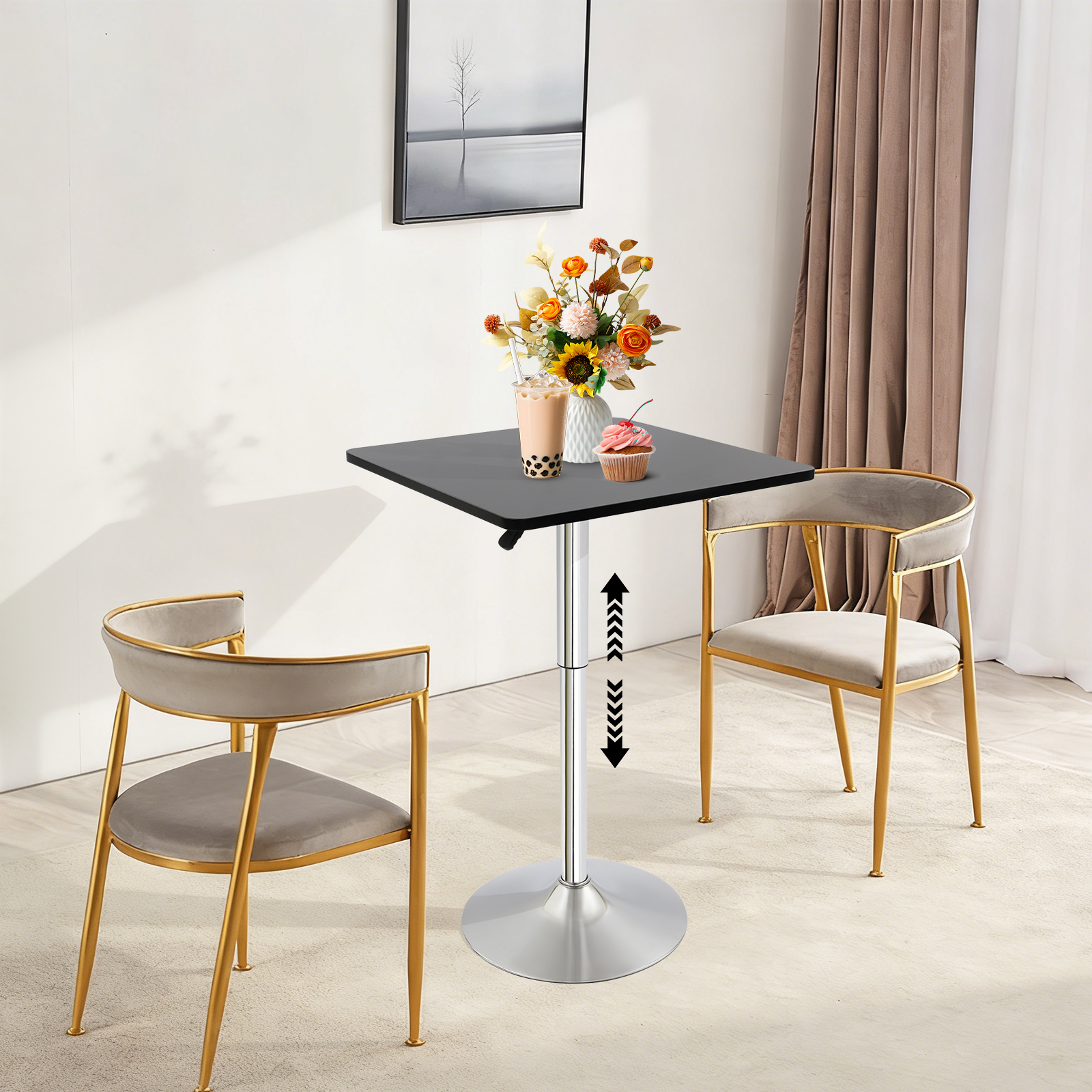 Adjustable Height Bar Table, M - Commercial Kitchen Counter avaliação e preço