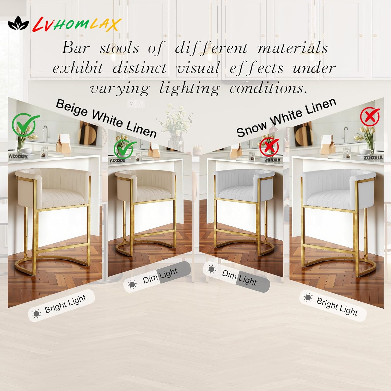 26in Upholstered Counter Heigh - Commercial Kitchen Counter avaliação e preço