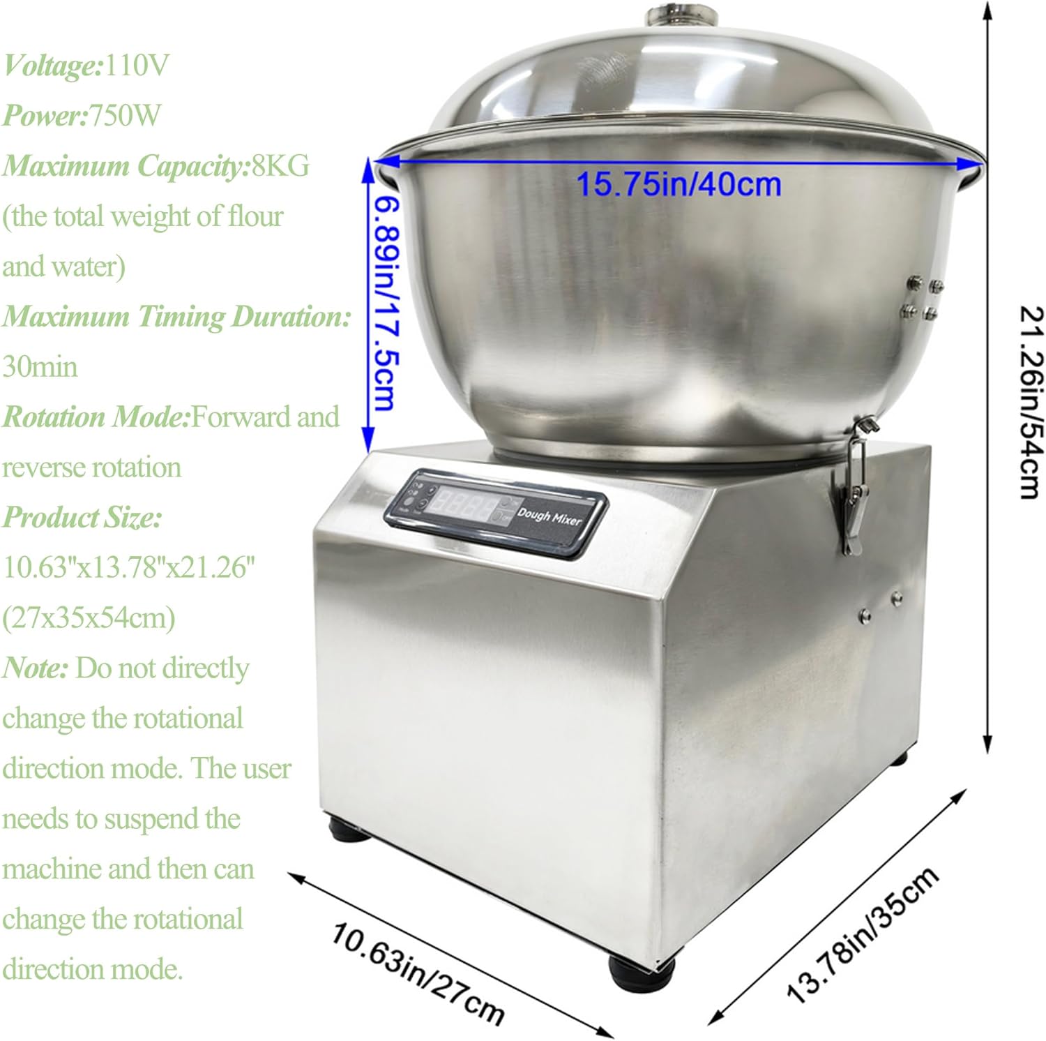Dough Mixer Dual Function Stai - Dough Mixer Machine avaliação e preço