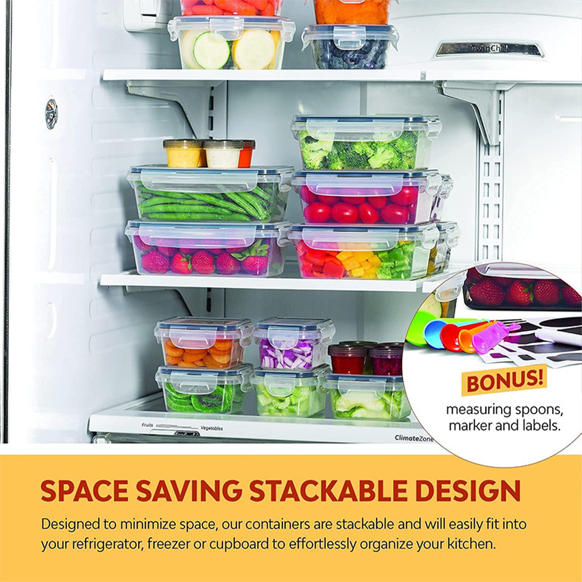 24Pcs/set Food Storage Box Set - Commercial Kitchen Organization avaliação e preço