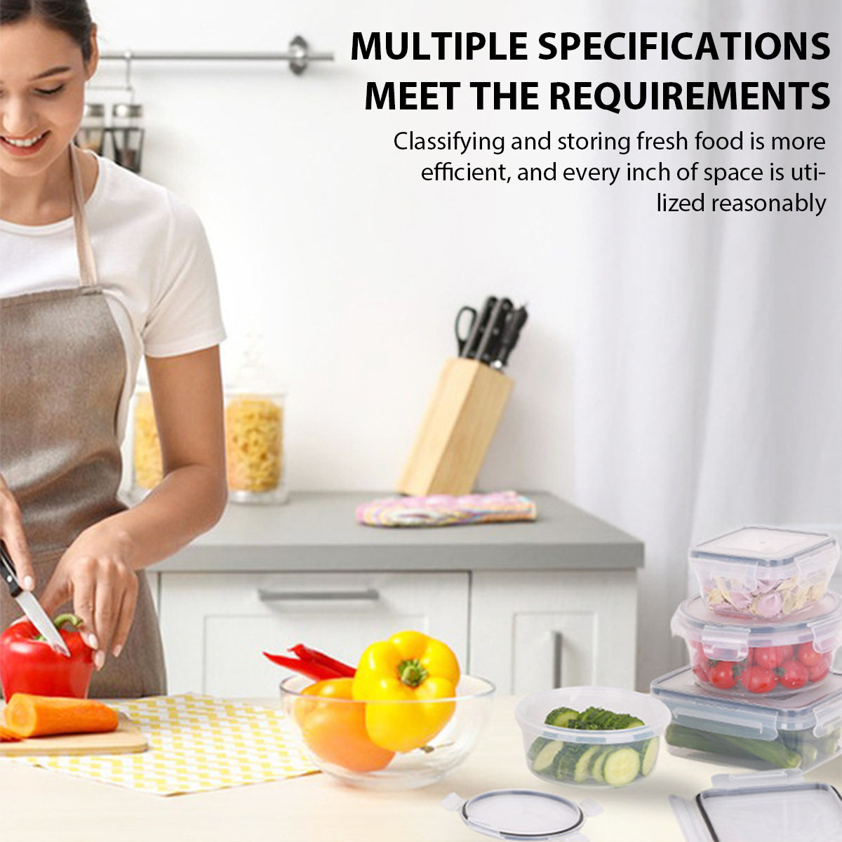 24Pcs/set Food Storage Box Set - Commercial Kitchen Organization avaliação e preço