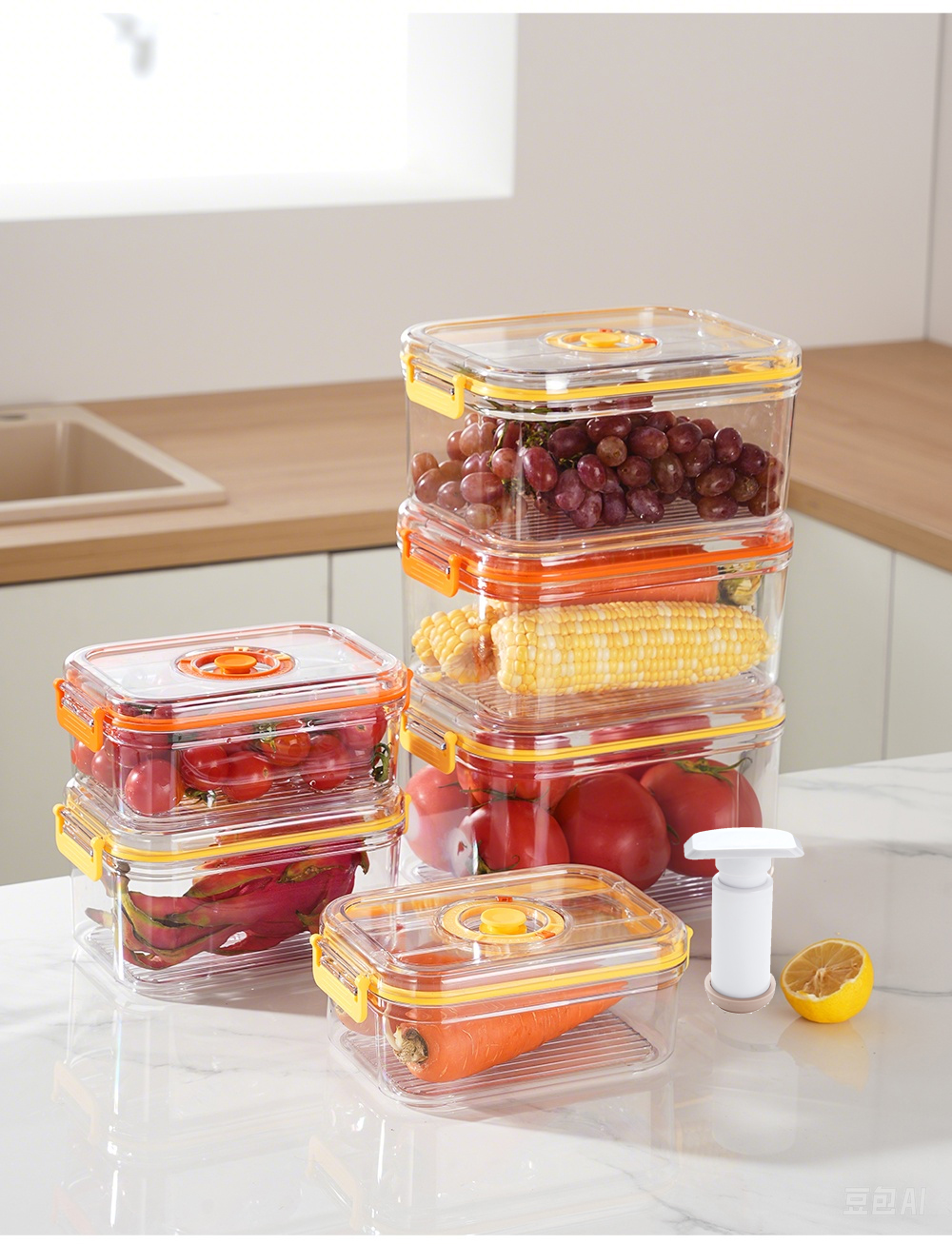 Vacuum Fresh-keeping Box Refri - Commercial Kitchen Organization avaliação e preço