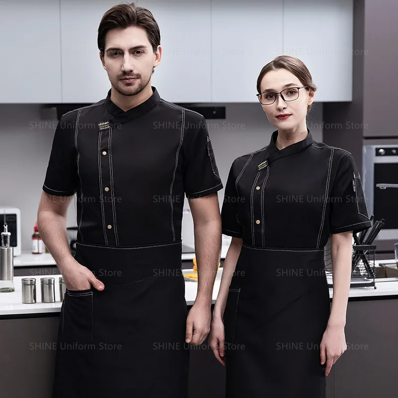 Short Sleeve Chef Uniform Kitc - Commercial Kitchen Services avaliação e preço