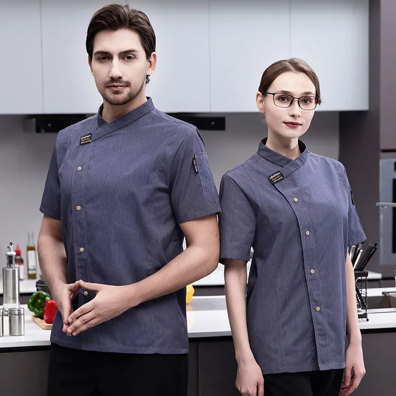 Short Sleeve Chef Uniform Kitc - Commercial Kitchen Services avaliação e preço