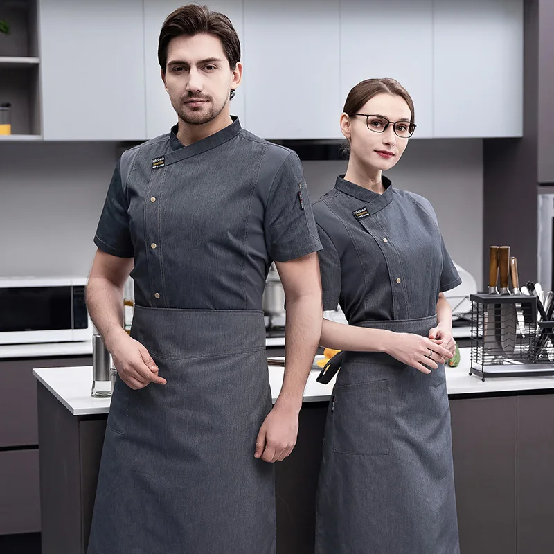 Short Sleeve Chef Uniform Kitc - Commercial Kitchen Services avaliação e preço
