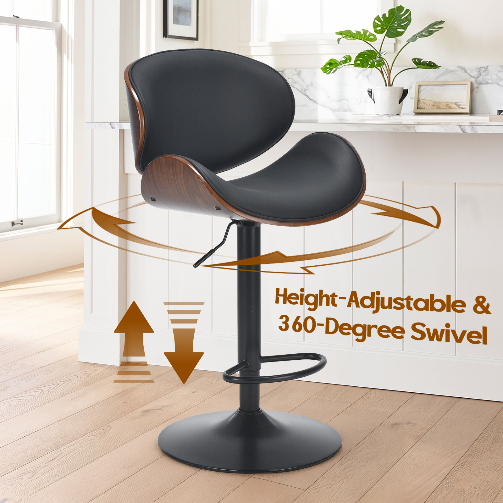 Farini Set of 2 Swivel Bar Sto - Commercial Kitchen Counter avaliação e preço