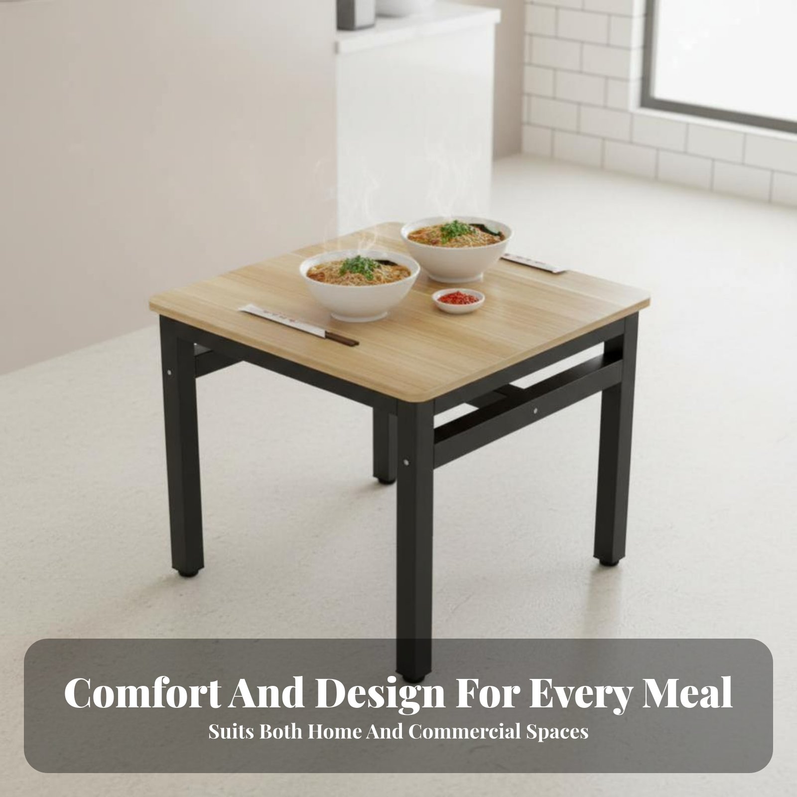 Square Table with 4 Chairs Eas - Commercial Kitchen Set avaliação e preço