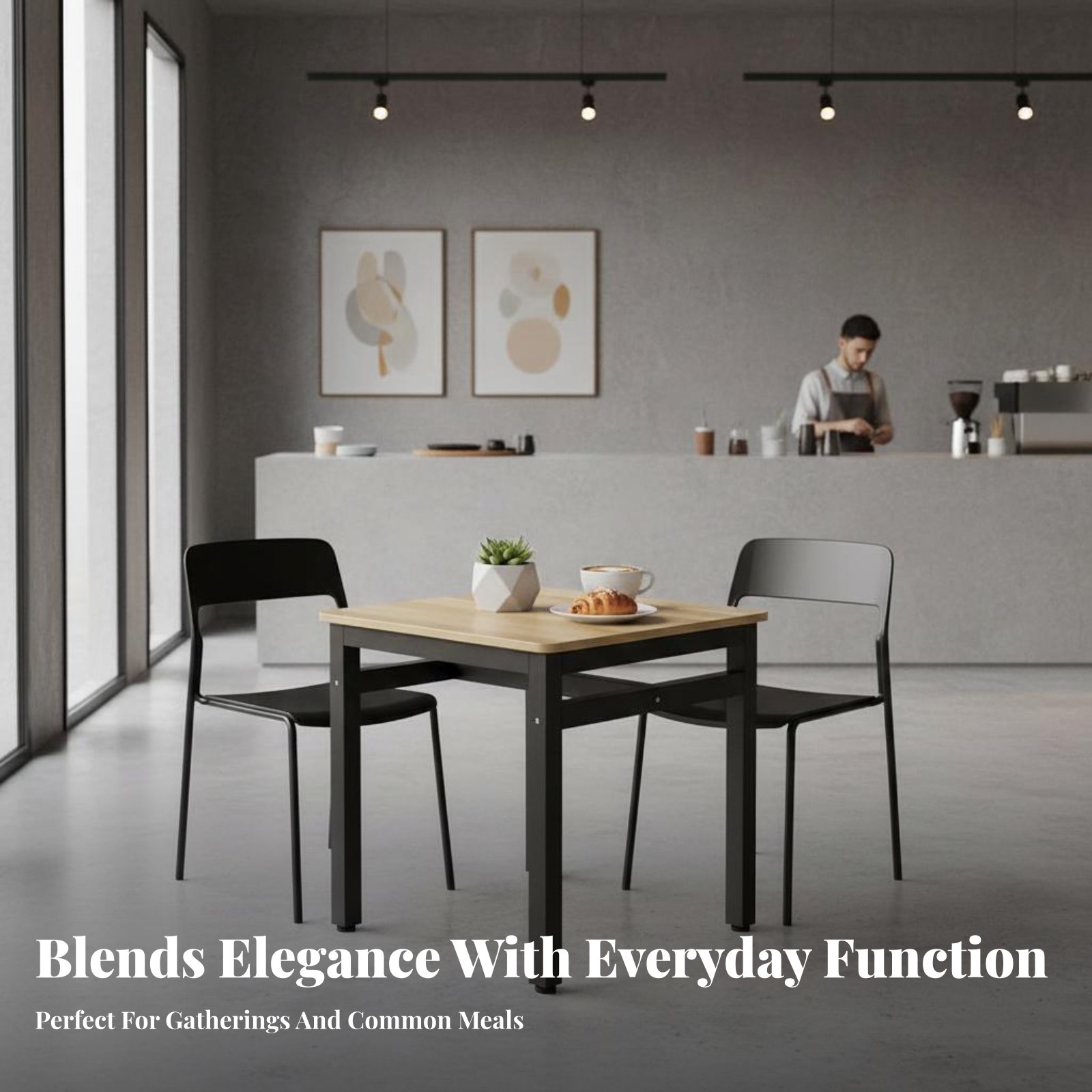 Square Table with 4 Chairs Eas - Commercial Kitchen Set avaliação e preço