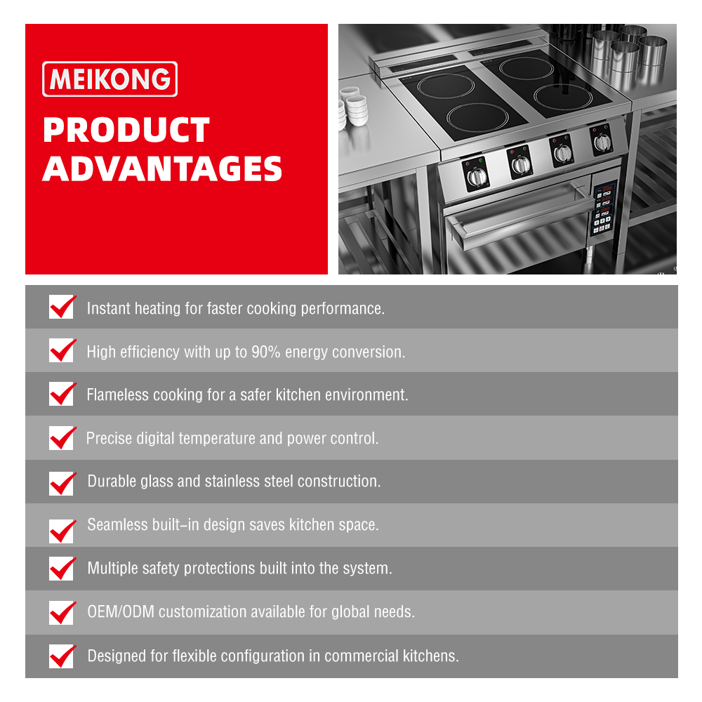 Commercial 4-burner induction  - Range Commercial Kitchen avaliação e preço