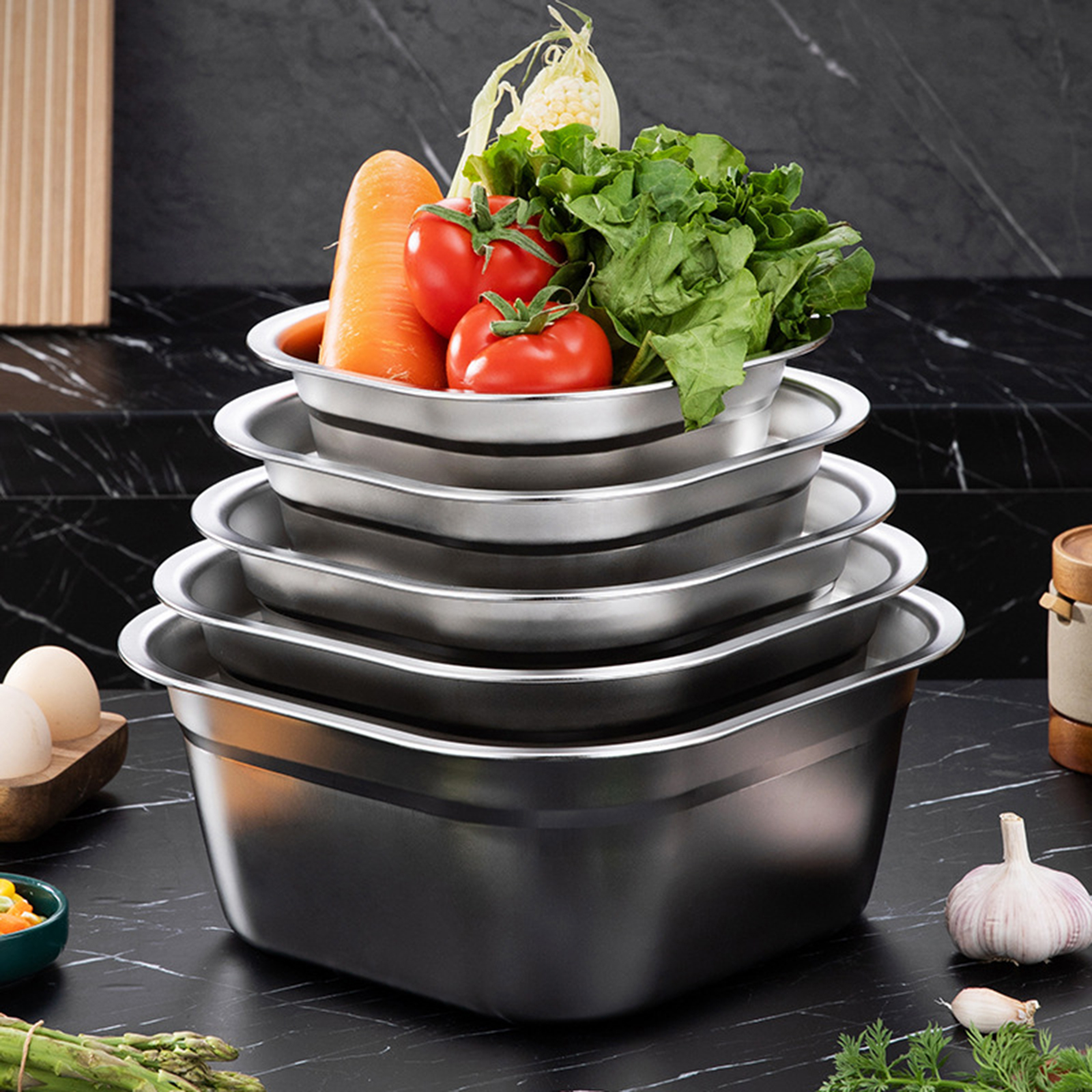 Stainless Steel Square Basin V - Commercial Kitchen Organization avaliação e preço