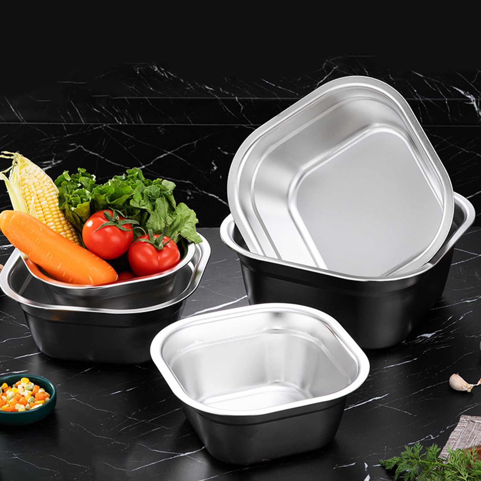 Stainless Steel Square Basin V - Commercial Kitchen Organization avaliação e preço