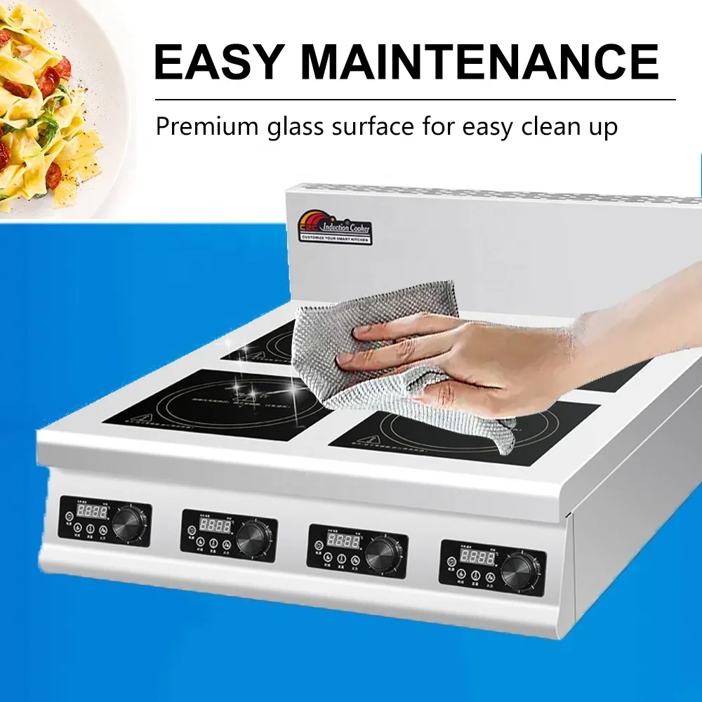 4 Burner Flat Industrial Comme - Range Commercial Kitchen avaliação e preço