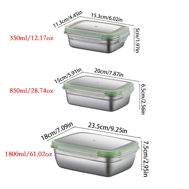 304 Stainless Steel Lunch Box  - Commercial Kitchen Organization avaliação e preço
