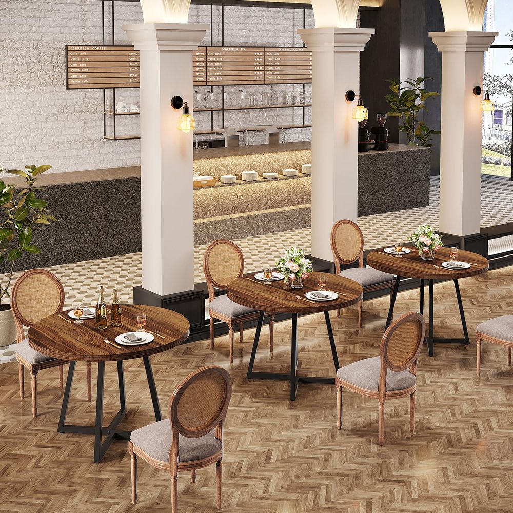 Round Commercial Dining Table  - Commercial Kitchen Set avaliação e preço