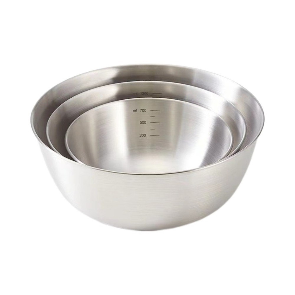 3pcs Stainless Steel Bowl Set  - Commercial Kitchen Organization avaliação e preço