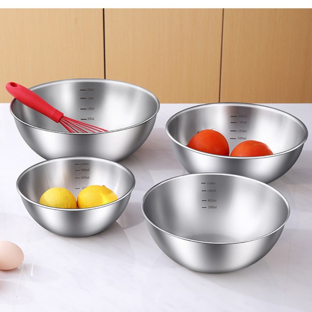 3pcs Stainless Steel Bowl Set  - Commercial Kitchen Organization avaliação e preço
